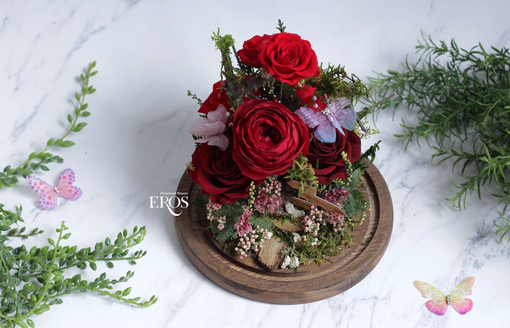 玻璃罩花禮、永生花玻璃罩、玻璃罩乾燥花、玻璃罩盅、玻璃鐘罩、花 玻璃屋、花藝體驗課程、親子活動